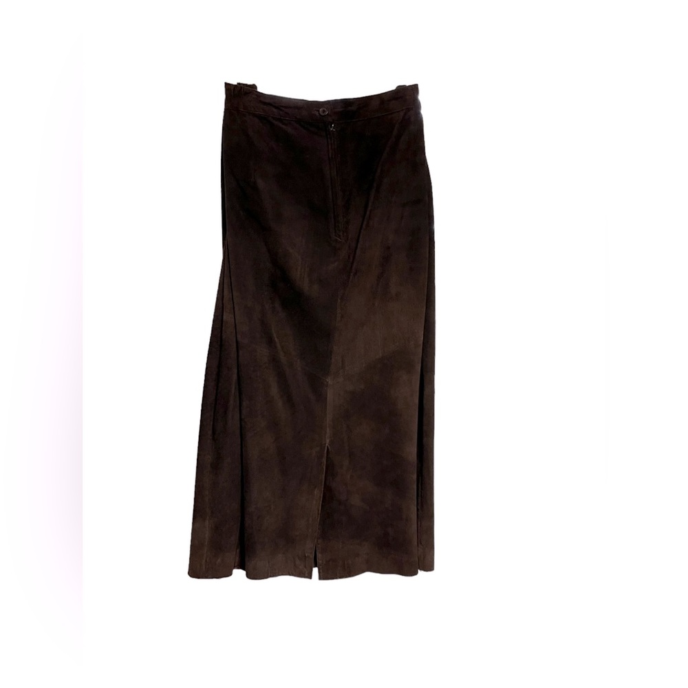 Vintage Evan Picone Suede Skirt 14